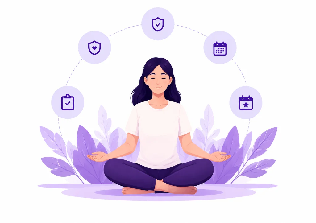 Mindlap Mindfulness and Meditation Illustration